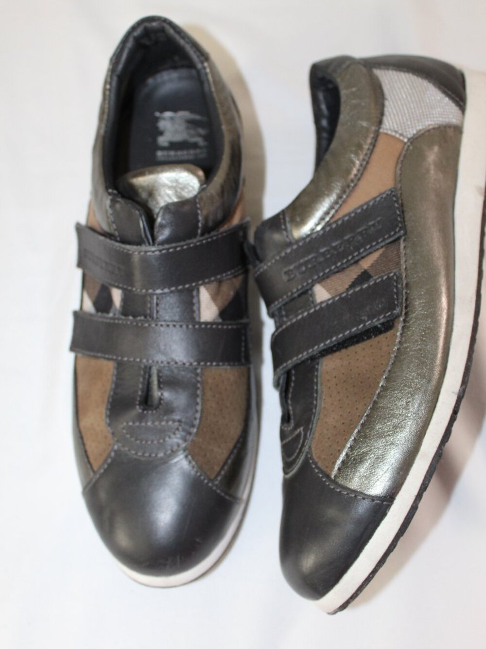 Burberry Low Top House Check Signature Plaid Sneakers Trainers Lace Up 41
